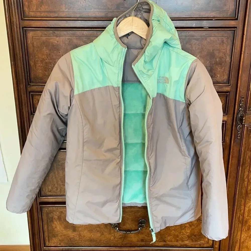 THE North Face Kids Green Puffy Reversible Jacket - Picture 9 of 16